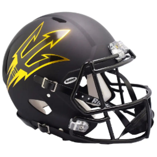 Arizona State Sun Devils Full Size Authentic Speed Football Helmet Satin Black- NCAA Helmets