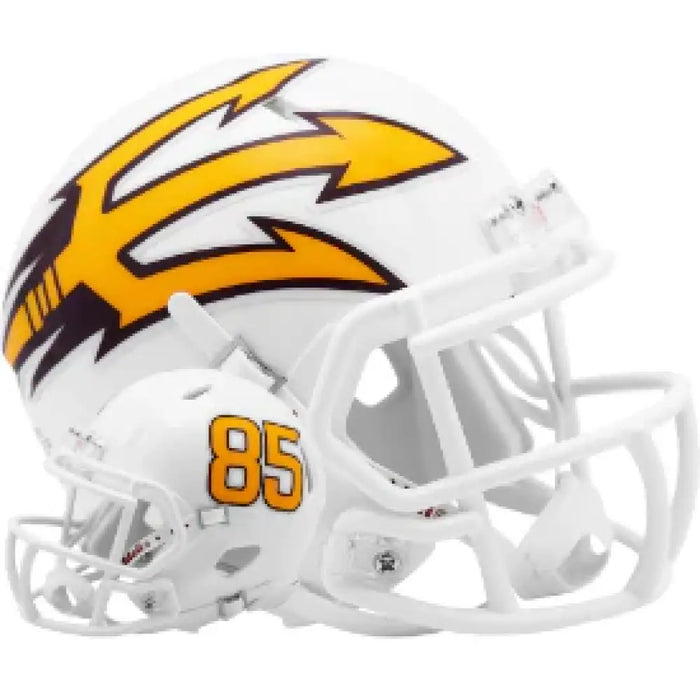 Arizona State Sun Devils NCAA Mini Speed Football Helmet White Metallic - NCAA Helmets