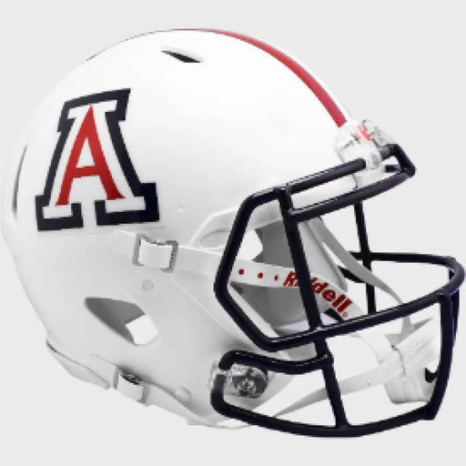 Arizona Wildcats Full Size Authentic Speed Football Helmet Gloss White- NCAA Helmets