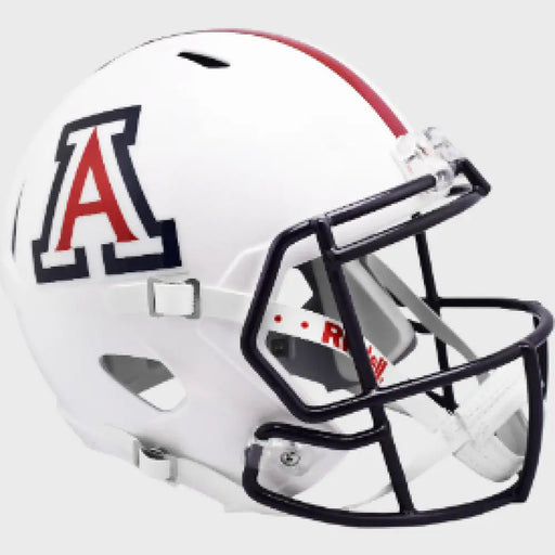 Arizona Wildcats Full Size Speed Replica Football Helmet Gloss White- NCAA Helmets