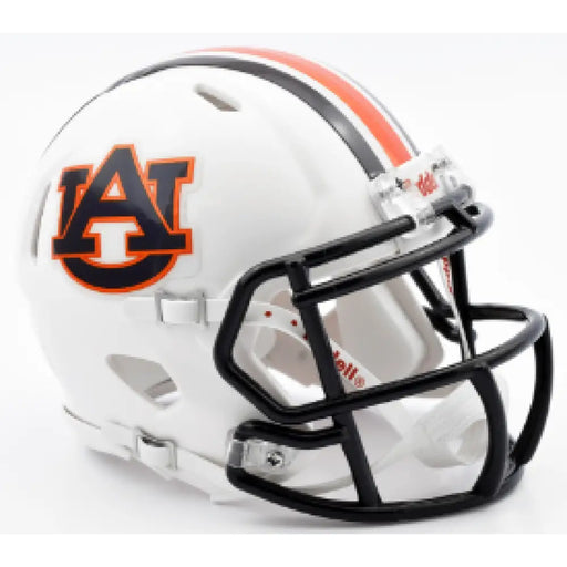 Auburn Tigers NCAA Mini Speed Football Helmet Chrome Decal - NCAA Helmets