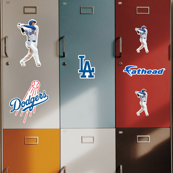 Shohei Ohtani - 5 Minis (Mixed Sizes) - Official MLB - Los Angeles Dodgers - Reusable Vinyl Decals