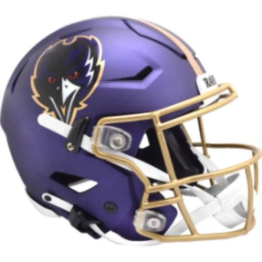 Baltimore Ravens Full Size Authentic SpeedFlex Helmet 2024 On-Field Alternate - NFL Helmets