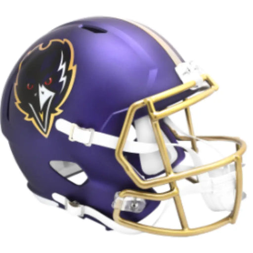 Baltimore Ravens Full Size Speed Replica Football Helmet 2024 On-Field Alternate - NFL Helmets