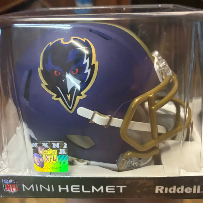 Baltimore Ravens NFL Mini Speed Football Helmet 2024 On-Field Alternate Helmets