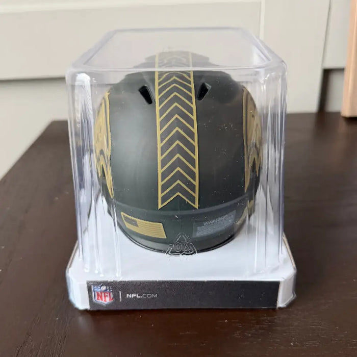 Baltimore Ravens SALUTE TO SERVICE 4 Mini Speed Football Helmet NFL Helmets