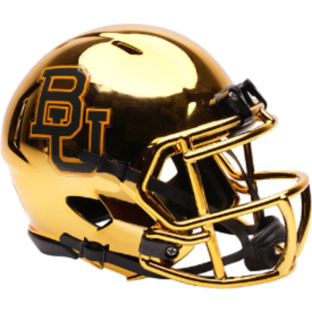 Baylor Bears NCAA Mini Speed Football Helmet Chrome