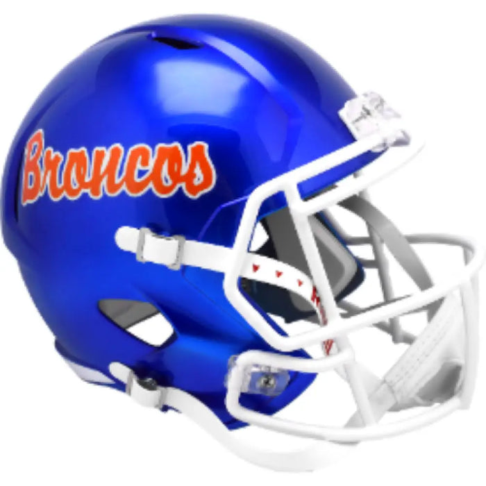 Boise State Broncos Full Size Speed Replica Football Helmet Script - NCAA Helmets