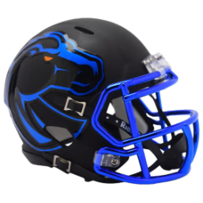 Boise State Broncos NCAA Mini Speed Football Helmet Matte Black - NCAA Helmets