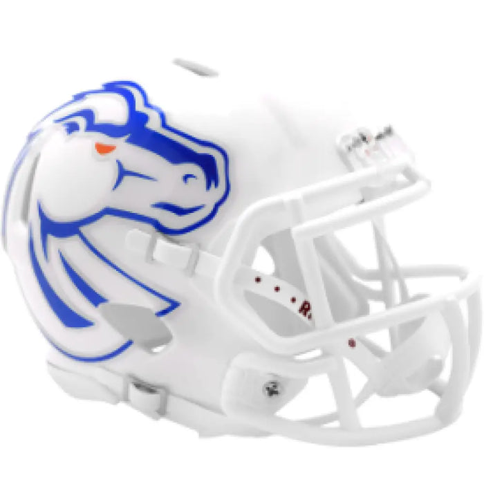 Boise State Broncos NCAA Mini Speed Football Helmet White - NCAA Helmets