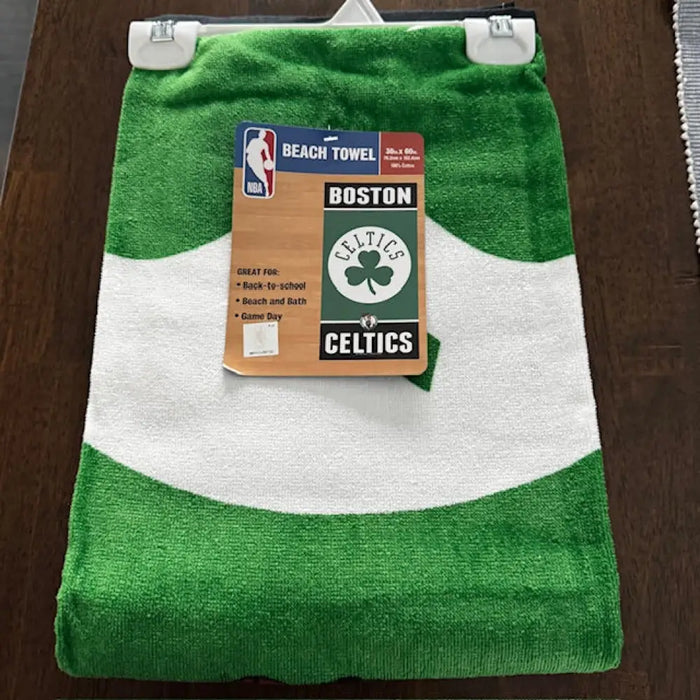 Boston Celtics Towel 30x60 Beach Style Beach Towel