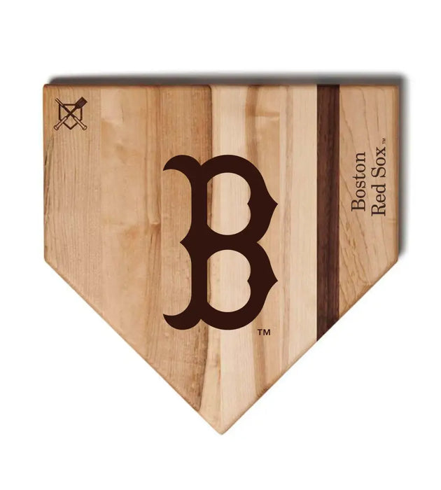 Boston Red Sox Home Plate Cutting Boards | Multiple Sizes | Multiple Designs Boston Red Sox ’Boston B’ Home Plate
