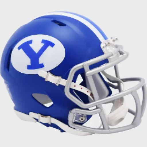 Brigham Young Cougars (BYU) NCAA Mini Speed Football Helmet Satin Royal- NCAA Helmets