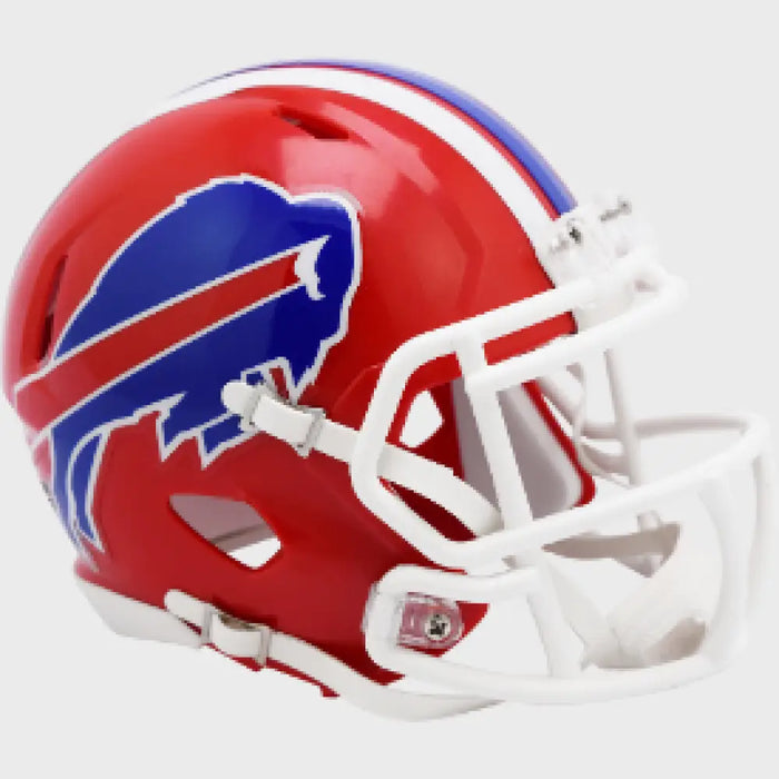 Buffalo Bills 1987 to 2001 Riddell Mini Speed Throwback Helmet - NFL Helmets