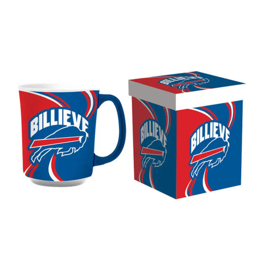 Buffalo Bills Coffee Mug 14oz Ceramic with Matching Box Coffee Mug