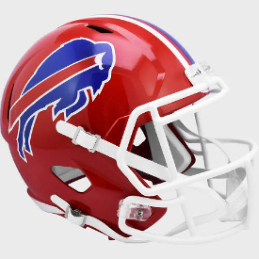 Buffalo Bills Full Size 1987 to 2001 Speed Replica Throwback Helmet - NFL Helmets