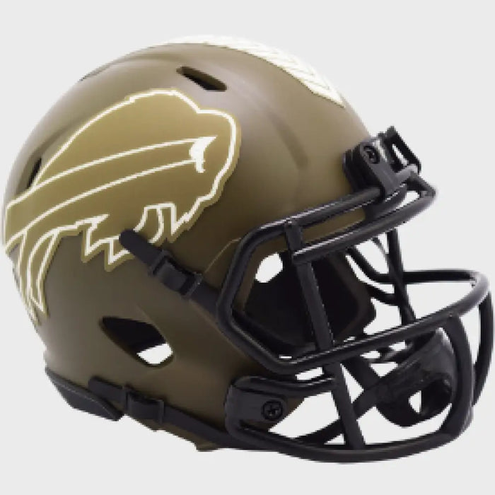 Buffalo Bills SALUTE TO SERVICE Mini Speed Football Helmet - NFL Helmets