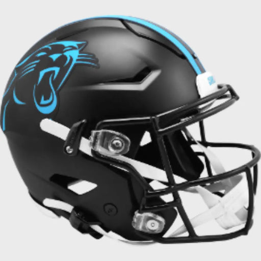 Carolina Panthers Full Size Authentic SpeedFlex Football Helmet 2022 Alternate On-Field - NFL Helmets