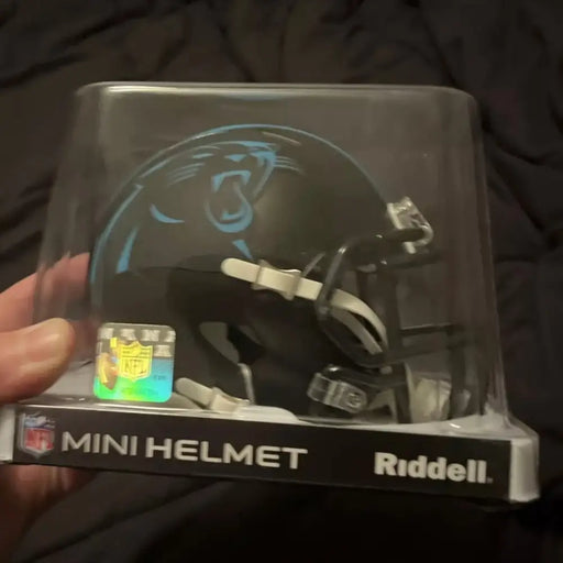 Carolina Panthers Riddell Mini Helmet 2022 Alternate - NFL Helmets