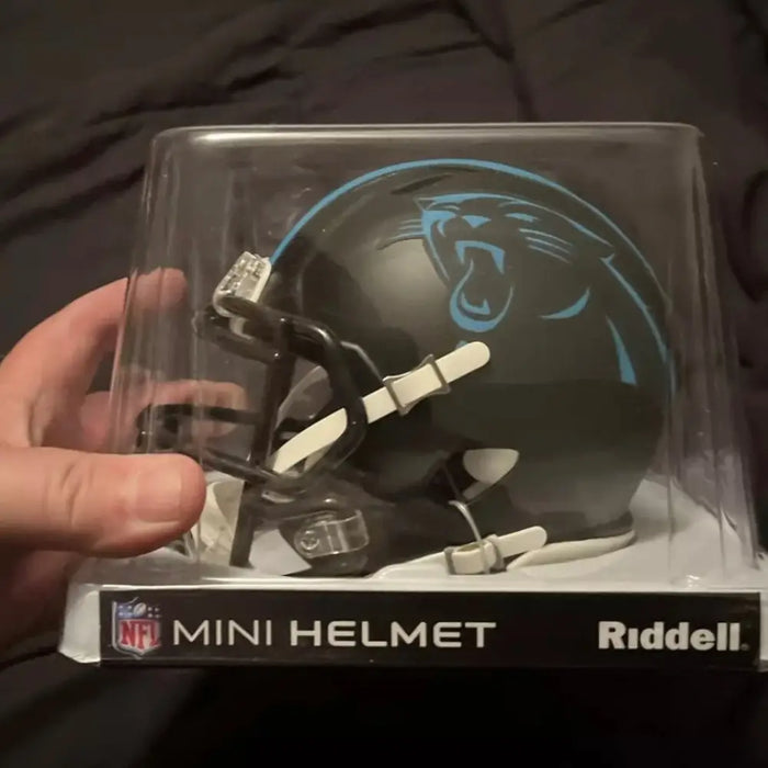 Carolina Panthers Riddell Mini Helmet 2022 Alternate - NFL Helmets