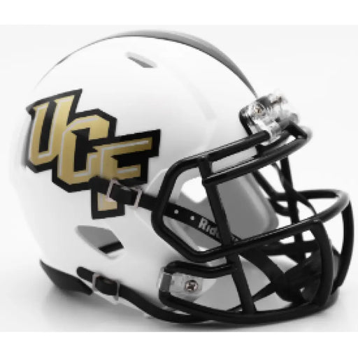 Central Florida Golden Knights NCAA Mini Speed Football Helmet Matte White - NCAA Helmets