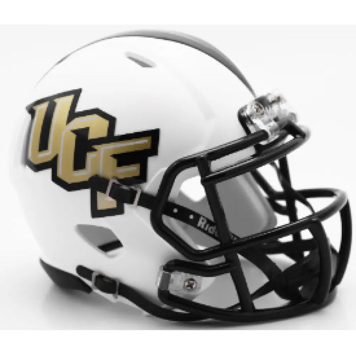 Central Florida Golden Knights NCAA Mini Speed Football Helmet Matte White - NCAA Helmets