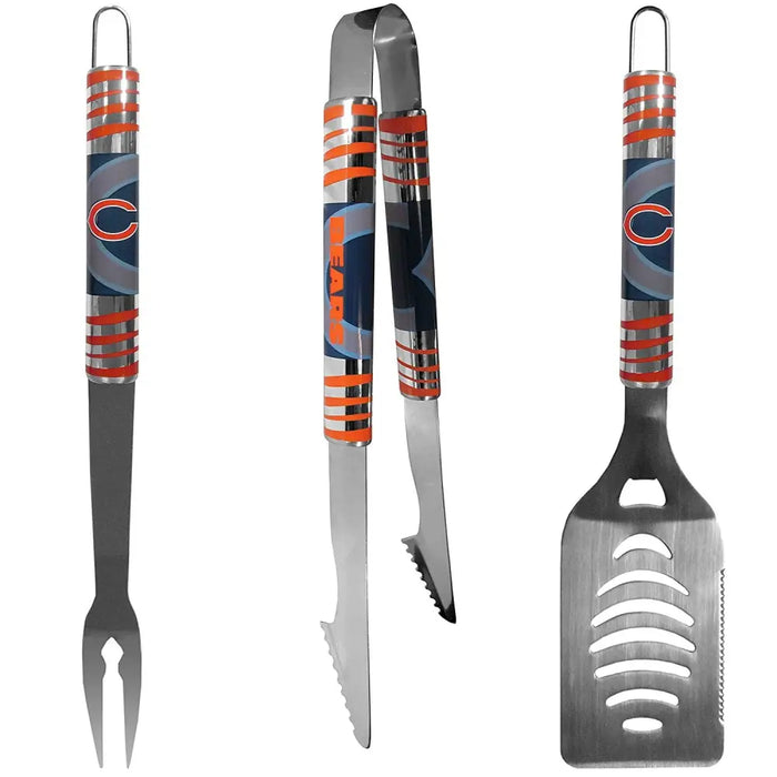 Chicago Bears 3 Pc BBQ Set Grill Set