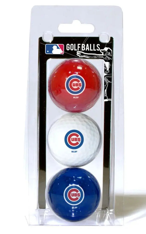 Chicago Cubs 3 Pack of Golf Balls Golf Balls