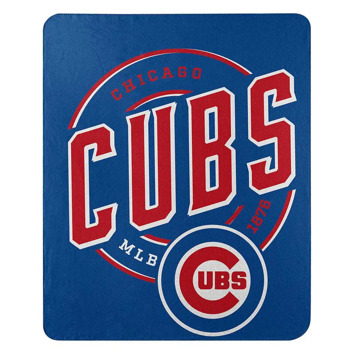 Chicago Cubs 50’’ x 60’’ Campaign Fleece Blanket Home Decor - Blankets