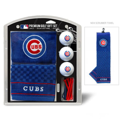 Chicago Cubs Golf Gift Set with Embroidered Towel Golf Gift Set