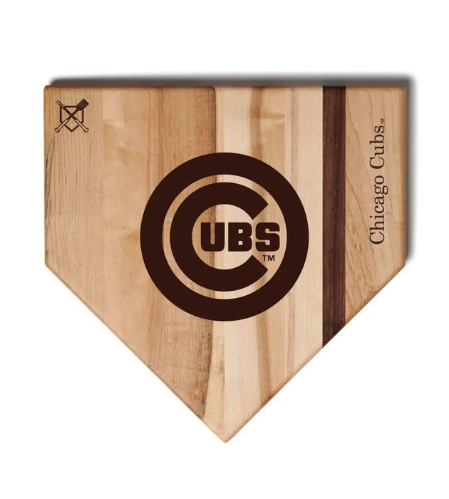 Chicago Cubs Home Plate Cutting Boards | Multiple Sizes | Multiple Designs Chicago Cubs ’Cubs’ Home Plate / 17’’x17’’