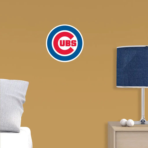 Chicago Cubs - RealBig Logo Collection - Official MLB - Reusable Vinyl Wall Decals SMALL (11’’W x 11’’H) Vinyl Die-Cut