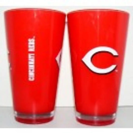 Cincinnati Reds Glass 20oz Pint Plastic Insulated Sports Collectibles