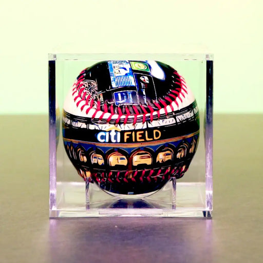 Citi Field Baseball (New York Mets) Baseball + Case Baseball