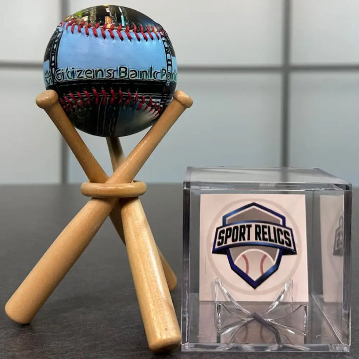Citizens Bank Park Baseball (Philadelphia Phillies) Baseball + Stand + Case Baseball