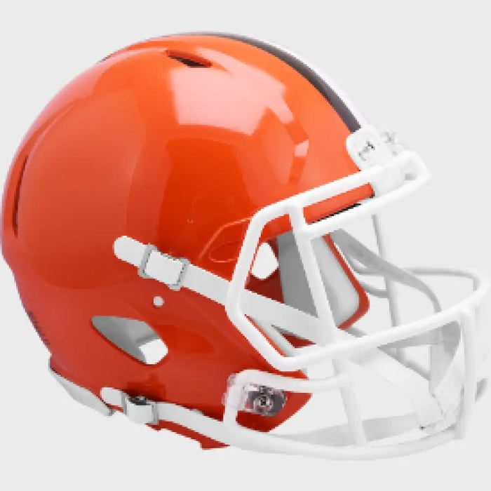 Cleveland Browns Full Size Authentic 1975 to 2005 Speed Throwback Football Helmet - NFL Helmets