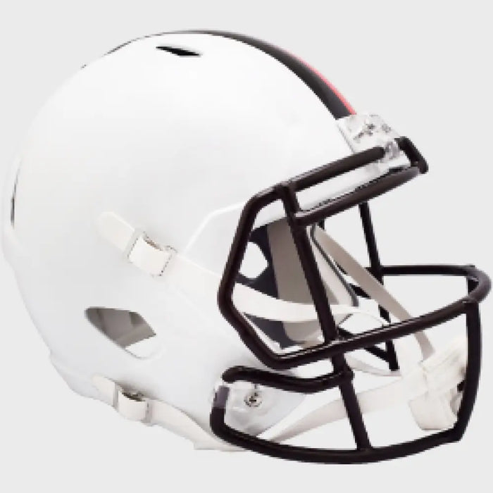 Cleveland Browns Full Size Speed Replica Football Helmet 2023 White Out - NFL Helmets