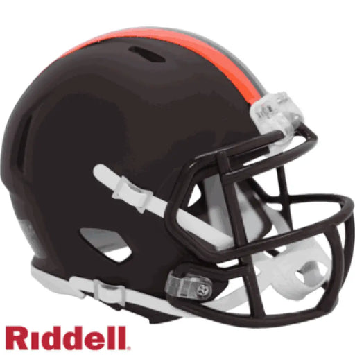 Cleveland Browns NFL Mini Speed Football Helmet 2025 Alternate On-Field Helmets