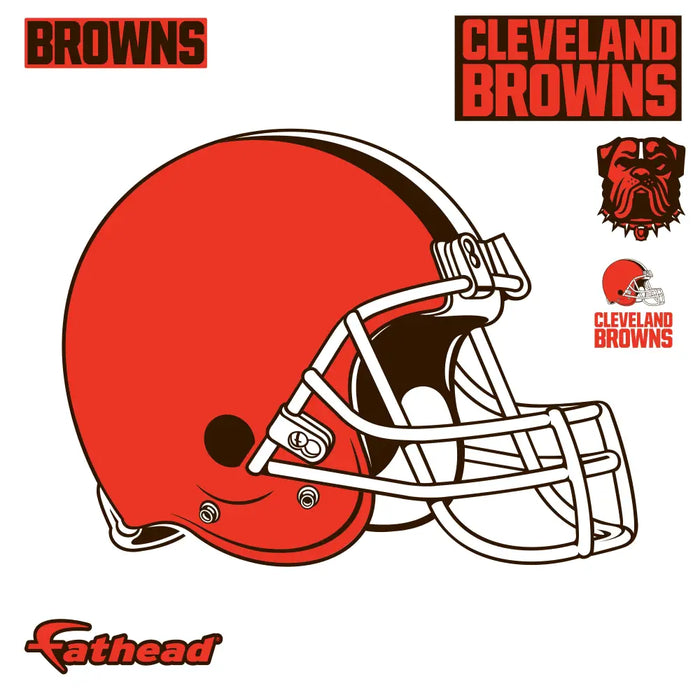 Cleveland Browns - RealBig Logo Collection - Official NFL - Reusable Vinyl Wall Decals Vinyl Die-Cut Logo