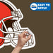 Cleveland Browns - RealBig Logo Collection - Official NFL - Reusable Vinyl Wall Decals Vinyl Die-Cut Logo