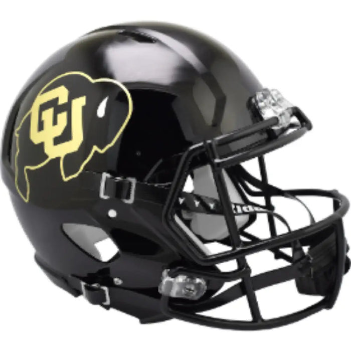 Colorado Buffaloes Full Size Speed Authentic Football Helmet Matte Black NCAA Helmets