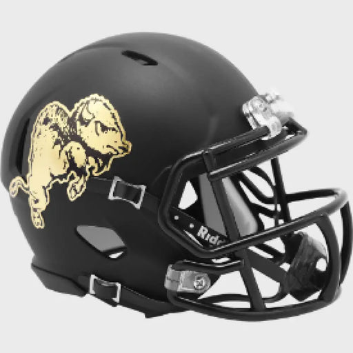Colorado Buffaloes NCAA Mini Speed Football Helmet Chrome Buffalo- NCAA Helmets