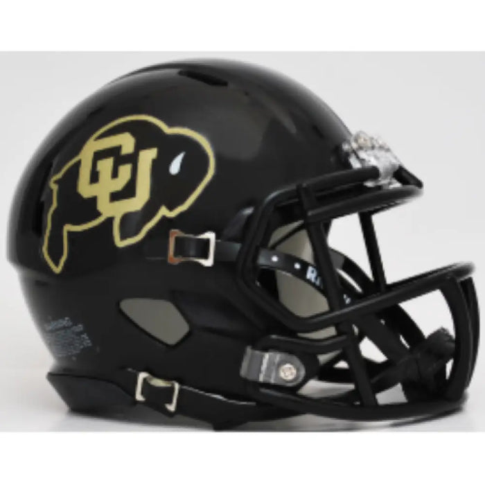 Colorado Buffaloes NCAA Mini Speed Football Helmet Matte Black - NCAA Helmets