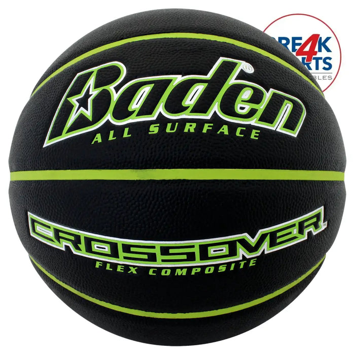 Crossover Basketball Official 29.5’’ / Black/Green Basketball