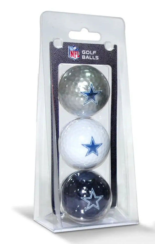 Dallas Cowboys 3 Pack of Golf Balls Golf Balls