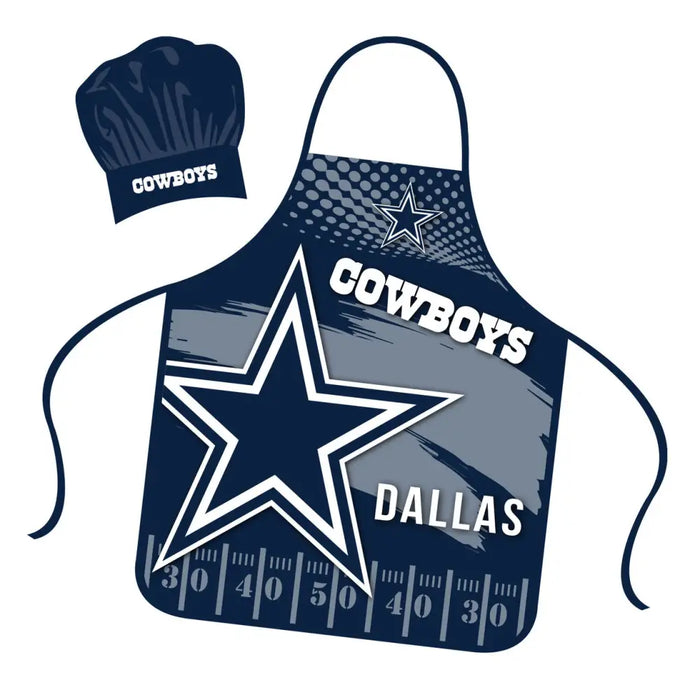 Dallas Cowboys Chef Hat and Apron Set Apron