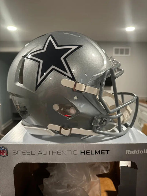 Dallas Cowboys Full Size Authentic Revolution Speed Football Helmet - NFL Helmets