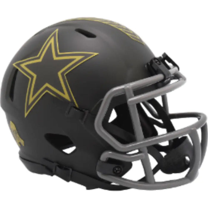 Dallas Cowboys SALUTE TO SERVICE 4 Mini Speed Football Helmet NFL Helmets