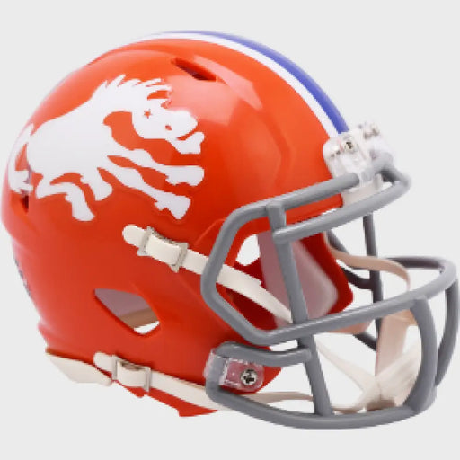 Denver Broncos 1966 Riddell Mini Speed Throwback Helmet - NFL Helmets