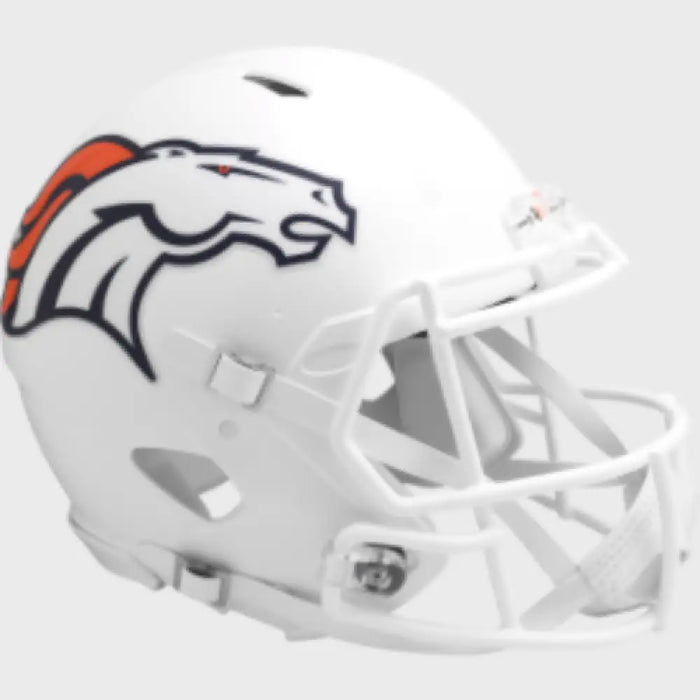 Denver Broncos Full Size Authentic Speed Football Helmet 2024 On-Field Alternate - NFL Helmets